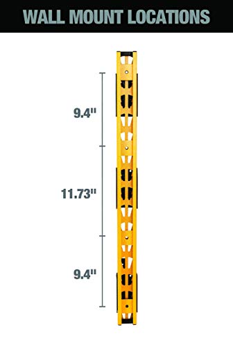 DEWALT 3-Piece Wall Mount Cantilever Wood and Lumber Storage Rack for Workshop Shelving, Multi-Depth Storage, Supports a Total of 273 lbs. - view 5