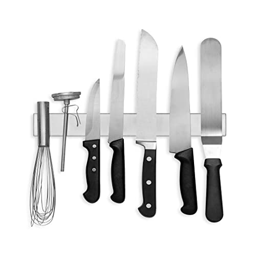 16 Inch Stainless Steel Magnetic Knife Bar with Multi-Purpose Functionality as a Knife Holder, Knife Strip, Magnetic Tool Organizer, Art Supply Organizer & Home Organizer - view 5