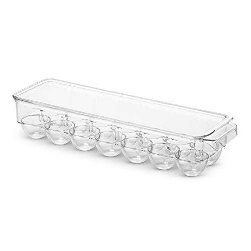 Set Of 8 Refrigerator Pantry Organizer Bins - Clear Food Storage Baskets for Kitchen, Countertops, Cabinets, Fridge, Freezer, Bedrooms, Bathrooms - Stackable Plastic Household Storage Containers - view 6