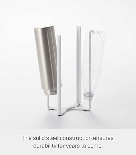 Home Tower Kitchen Multi Eco Stand - Multifunctional Plastic Bag Holder Bottle Dryer - Steel - view 6