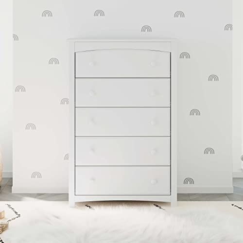 Kenton 5 Drawer Dresser, White - view 2