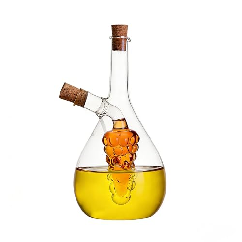 Grape 2 in 1 Glass Oil and Vinegar Dispenser
