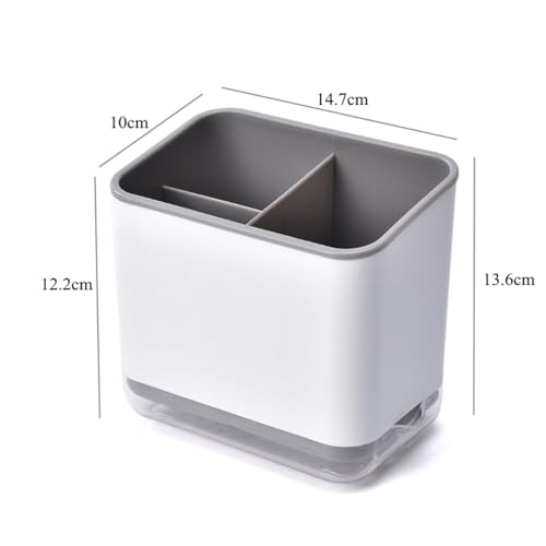 Home Kitchen Utensils Three-Layer Organizer Chopsticks Cage Spoon Fork Storage Holder Chopstick Box Cutlery Drain Rack(Black) - view 2