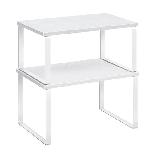 Cabinet Organizer Shelf, Set of 2 Spice Rack, Kitchen Storage