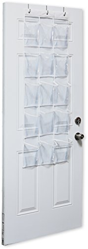 Simple Houseware 15 Pockets Clear Over the Door Pantry Organizer, 2 Pack - view 3