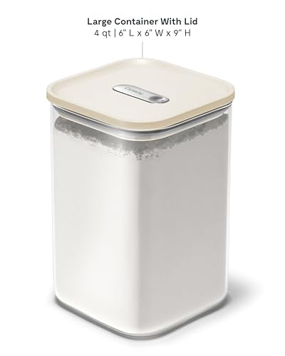 4 qt Glass Airtight Food Storage Container with Lid - view 3