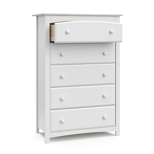 Kenton 5 Drawer Dresser, White - view 3