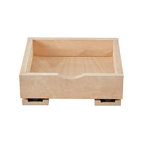 Fully Assembled Drawer Wood Pull Out Tray Drawer Box Kitchen Cabinet Organizer, Cabinet Slide Out Shelve, Wooden Pull-Out Shelf(12'' W×10'' D×3'' H)