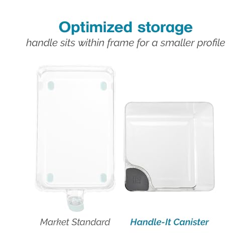 Handle-It Canister, BPA-Free Plastic, Stackable Kitchen Storage Container, Air-Tight Food Storage Solution for Pantry, Counter, and Refrigerator Organization, 2.75-Quart - view 6