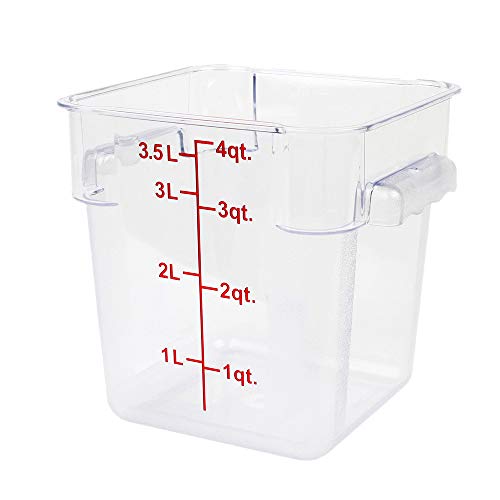 Food Storage Containers with Lids - Plastic Container Set for Pantry Storage- 4 Qt - 4 Pack for Sugar, Flour, Cereal, Dry Goods - view 3
