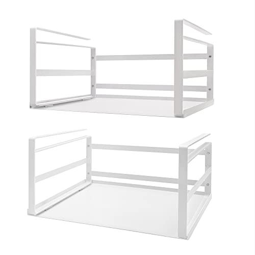 Under Shelf Basket 2 Pack, Cabinet Storage Organizer, 13.4" White