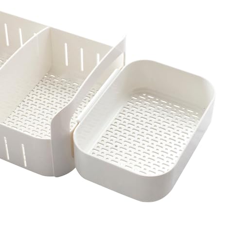 RollOut Caddy Rolling Storage Bin with 2 Adjustable Dividers and Removable Basket for Kitchen and Bathroom Under Sink Organization, 8" Wide - view 5