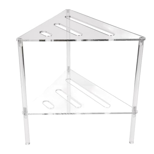 Acrylic Corner Shower Caddy, 2 Tier Storage Solution