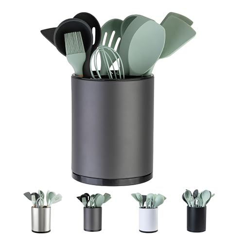 Kitchen Utensil Holder,Extra Large 360°Rotating For Countertop