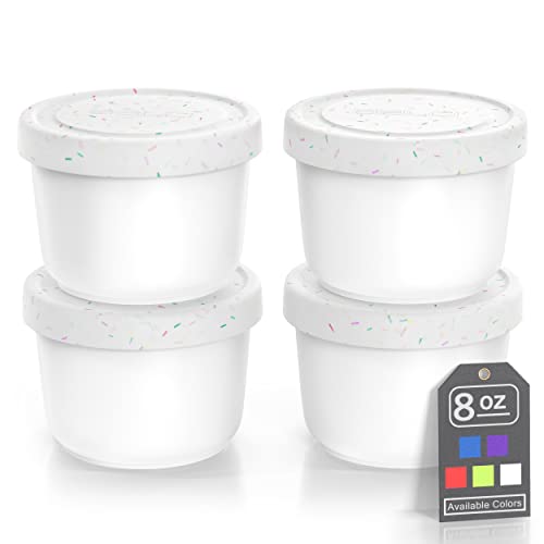 8oz Mini Ice Cream Containers - Set of 4 (Multicolor) - view 6
