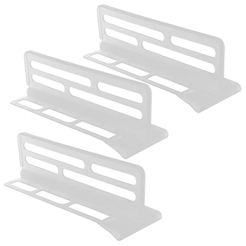 3-Pack Refrigerator Divider Drawer Organizer, Plastic, Door Mount, 3 Compartments, Durable & Shatterproof, For Food & Beverages