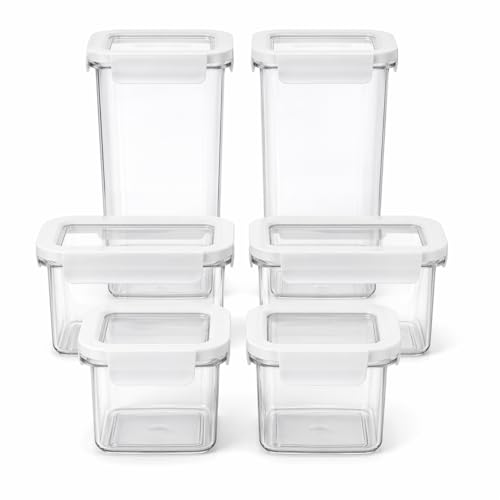 Kitchen Storage Containers, Set of 6, Food Organization and Storage Solution
