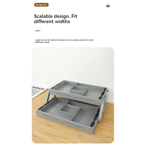 Multi-Level Drawer Organizer 3-Tier Folding Design Maximizes Space - view 6