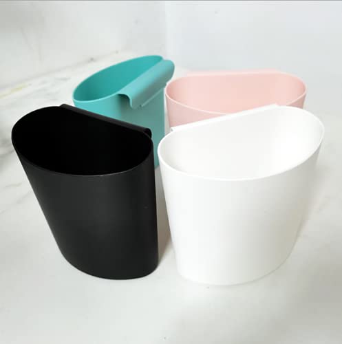 4 pcs Blue Small Hanging Cup Holders, Rolling Cart Accessories with Hooks - view 4