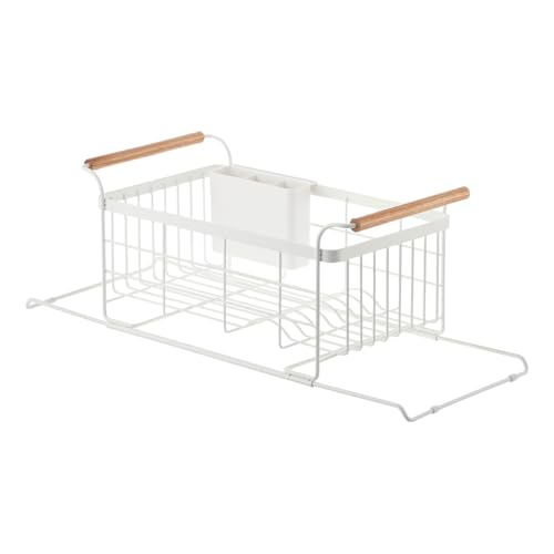 Home Over-The-Sink Dish Drainer Rack - Expandable Kitchen Drying Organizer Holder - No Assembly Req.