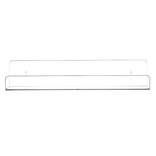Clear Acrylic Floating Shelves Display Ledge, 5 MM Thick Wall Mounted Storage Shelf for Kitchen/Bathroom/Office,Invisible Kids Bookshelf and Spice Rack,15 Inch,Set of 4 - view 7