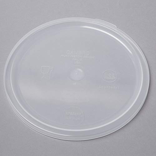 Cambro 2 Qt Round Storage Container With Lid Translucent And Measuring Cup/Container Kit/Kitchen Organization Set - view 3