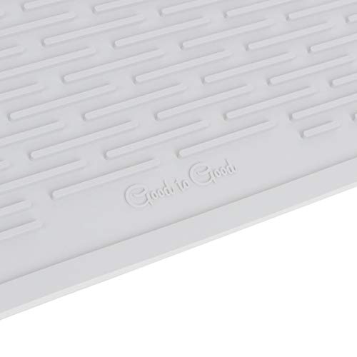 Silicone Dish Drying Mat Kitchen Sink Organizer, Waterproof, Non-Slip, Durable, Flexible, Easy Clean, Heat-Resistant Eco-Friendly Counter Dish Mat 17.6 x 15.6 inches - view 2