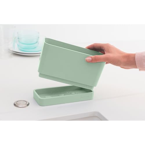 Sink Organizer (Jade Green) Non-Slip, Non-Scratch Kitchen Countertop Storage Caddy for Dish Brush, Soap, Cloths (LWH: 7.5 x 3.3 x 4.5) - view 4