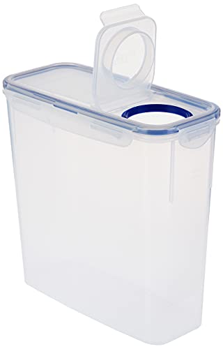 Lock & Lock Easy Essentials Food Storage Bin Set for Pasta, Flour, Sugar/Airtight Container Lids/BPA-Free/Dishwasher Safe, 8 Piece - Clear - view 4