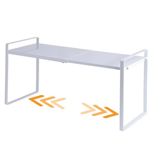 Expandable Cabinet Shelf Organizer Riser for Kitchen Cupboard Under Sink