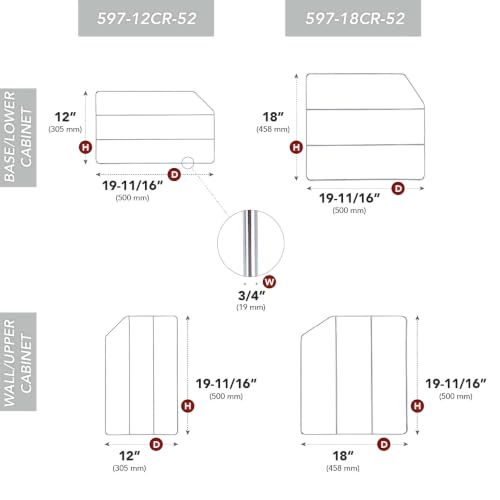 18" Bakeware and Tray Divider for Wall/Base Cabinets, 2 Pack - view 3