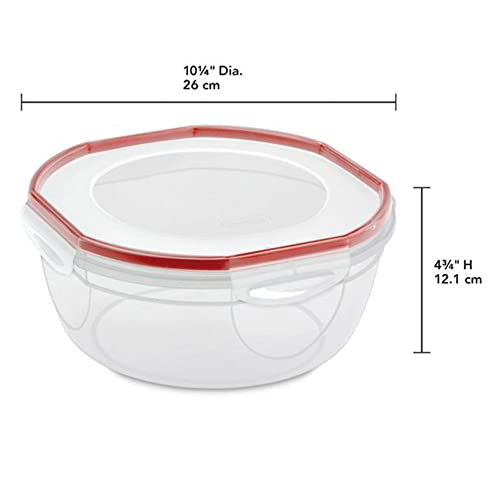 Rocket Red Plus Ultra Seal Latching Bowl, 4.7 quart - view 6