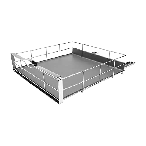 20 inch Pull-Out Cabinet Organizer, Heavy-Gauge Steel Frame,Silver