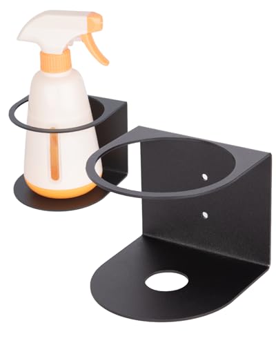 Steel Spray Bottle Holder Wall Mount 2-Pack, Fits up to 32 oz