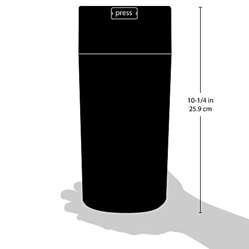 Tightvac 5 to 24 oz Patented Vacuum Sealed Airtight Container, Black/Clear - view 6