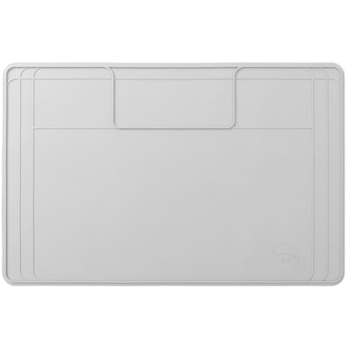 The Original Under Sink Mat - Silicone Waterproof mat, Trimmable, Easy to Clean, Kitchen cabinet liner, Under sink protector mats, Drip Tray with Lip - 31" x 22" or smaller