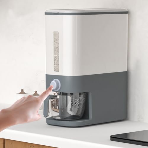 25 Lbs Cereal & Rice Dispenser - Airtight Countertop Storage Container for Kitchen & Pantry - view 5