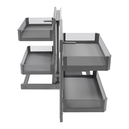 Blind Corner Cabinet Organizer,2 Tiers 14.57"Cabinet Pull-out Organizer - view 3
