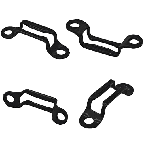 20PCS Furniture Panel Connector, Concealed Slide Buckle Fastener for Cabinet Wardrobe Assembly, Hidden Connection System(Full Through Buckle, Black) - view 3