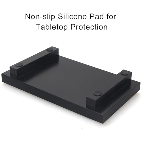Black Wooden Bathroom Sink Counter Tray Decor Small Pedestal Stand Display - view 6