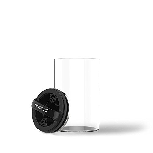 Evak Compact Glass Storage Canister, Medium, 6' x 3.75', 24oz - view 2