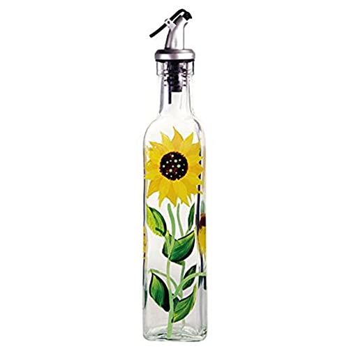 Glass Sunflower Oil & Vinegar Bottle