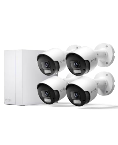 4K PoE Security Camera System, Build in 64GB Storage, Metal Housing