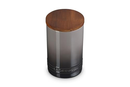 Stoneware Salt Cellar and Storage Canister, 26 oz., Oyster