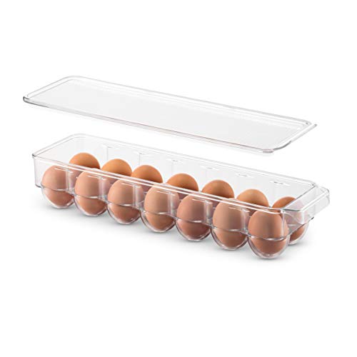 Set Of 8 Refrigerator Pantry Organizer Bins - Clear Food Storage Baskets for Kitchen, Countertops, Cabinets, Fridge, Freezer, Bedrooms, Bathrooms - Stackable Plastic Household Storage Containers - view 5