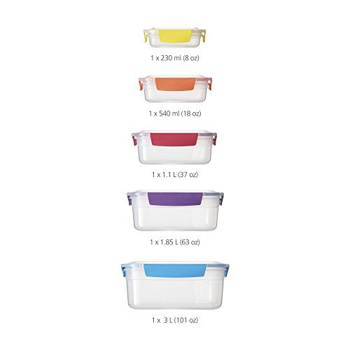 Nest Lock Airtight Leakproof Food Containers, 10-Piece Set - view 2