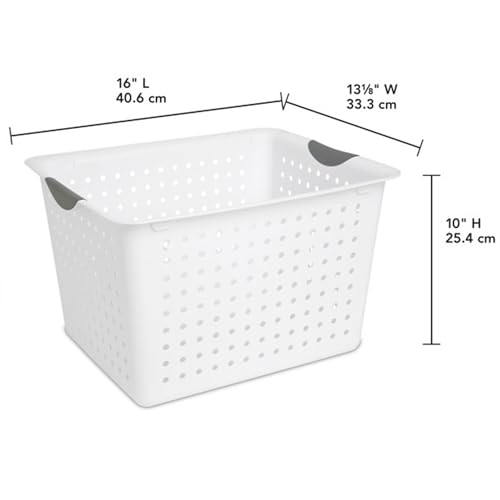 Deep Ultra Basket, Open Top Plastic Storage Organizer, 12-Pack - view 4
