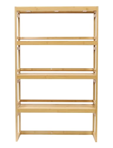 4-Tier Bamboo Storage Rack for Bathroom, Kitchen, Living Room & Closet - view 7