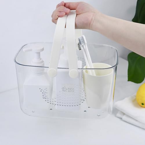 Shower Basket Plastic Storage Caddy with Handle for Bathroom Organization - view 5
