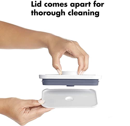Good Grips POP Container - Airtight Food Storage - 0.4 Qt Rectangle (Set of 4) for Baking Soda and More - view 5